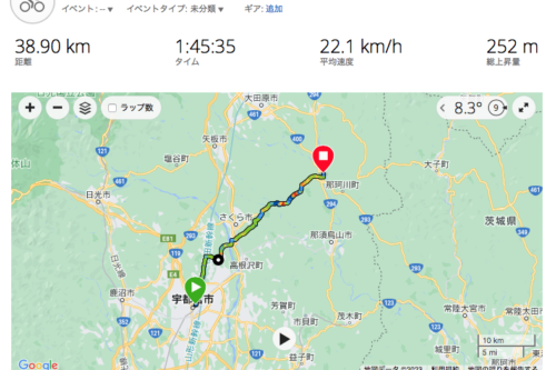 宇都宮から那珂川町まで自転車通勤は可能か？　ボディープラネット　パーソナルトレーニング　宇都宮